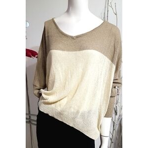 90's-Y2K Knit Top🍂TU 🍂Breathable|Fishnet Back| Wide Long Sleeve